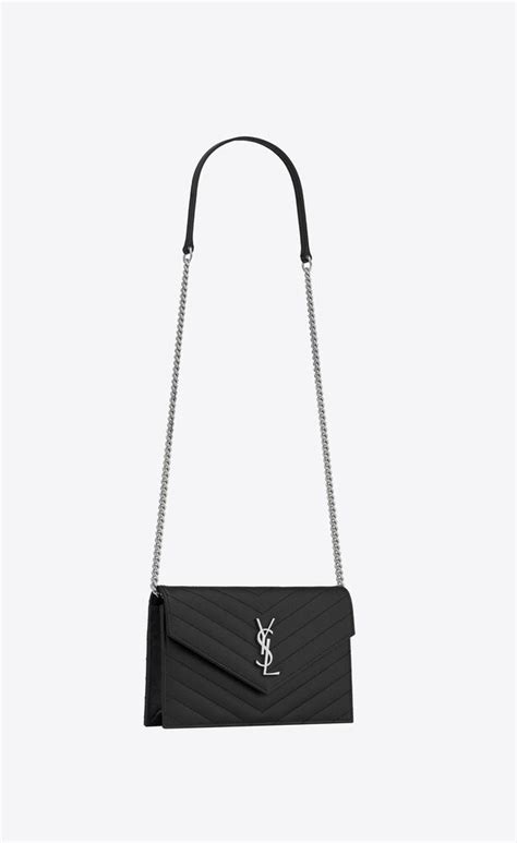 ysl envelope chain wallet ebay|YSL cassandra wallet on chain.